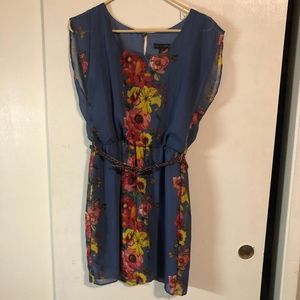 Blue Flowered Dress